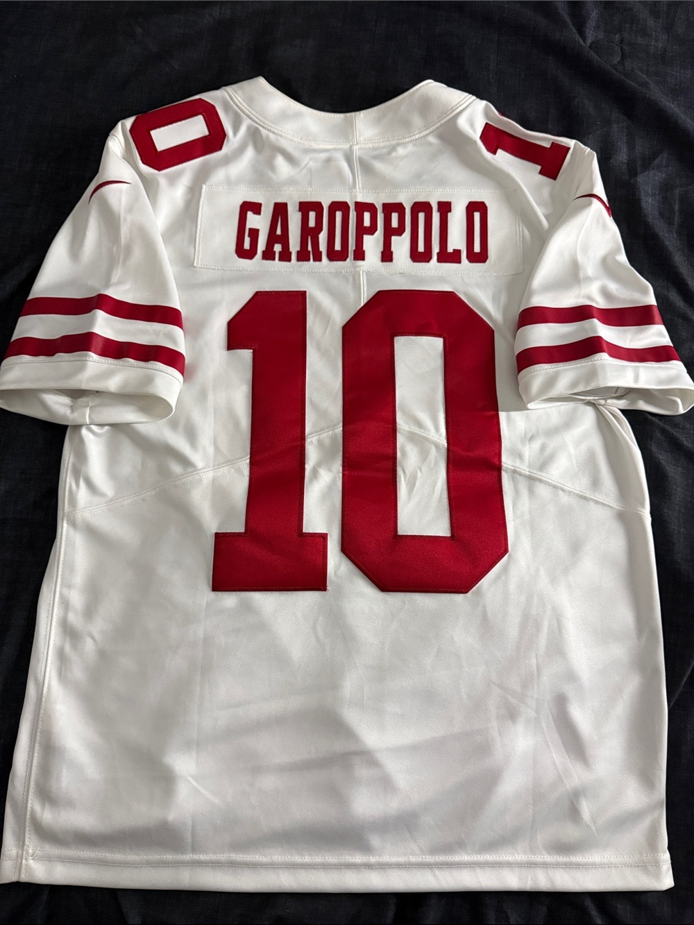 San Francisco 49ers #10 Jimmy Garoppolo NFL On Field Away Nike Jersey